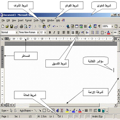 معالج النصوص word   documents